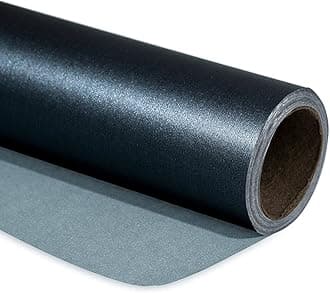 RUSPEPA Black Matte Wrapping Paper - Solid Color Pearly - lustre Paper Perfect for Wedding, Birthday, Christmas, Baby Shower -17 Inches X 32.8 Feet