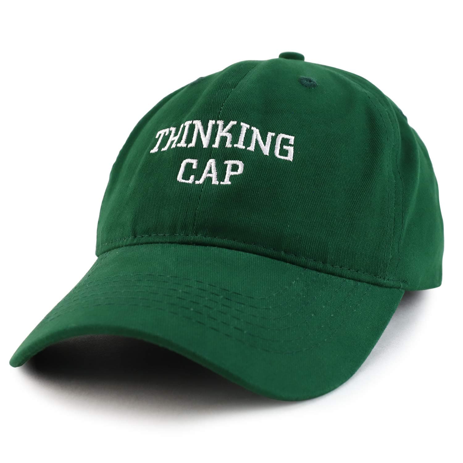 Thinking Cap Embroidered Dad Hat Adjustable Cotton Baseball Cap