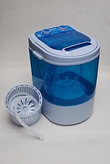 PORTABLE 230V MINI 3KG WASHING MACHINE FOR FLATS HOME SMALL KITCHEN WITH SPIN DRYER