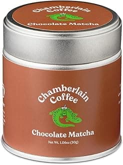 Chamberlain Coffee Chocolate Matcha - Ceremonial Grade Matcha Powder with Rich Cocoa, Vegan Japanese Gluten-Free Organic Green Tea Powder for Hot and Iced Drinks - 1.06 Oz