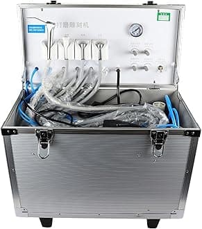 Portable Dental Unit | Compact All-in-One Mobile Dental Care Setup with Inbuilt Compressor, Air & Water Supply | Lightweight Design, Ideal for Clinics, Camps & Emergency Use