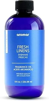 AROMAR Premium Fragrance Oil - Essential Oil for Diffusers & Home Aromatherapy - Fresh Linens 8oz