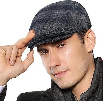 Mens Newsboy Cap Winter Beret Hat Cabbie Flat Cap
