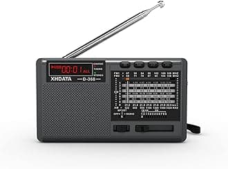 XHDATA D-368 AM/FM/SW Portable Bluetooth Radio with USB/TF/Stereo MP3 Player Power by AC/Battery