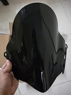 GadiBIke Windshield Front Headlight Visor Bike Wind Deflectors Windscreen Glass Black Protector Superior PC Plastic for GIXXER SF 250 and 150 2020 Visor