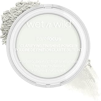 wet n wild Bare Focus Clarifying Finishing Powder | Matte | Pressed Setting Powder Translucent