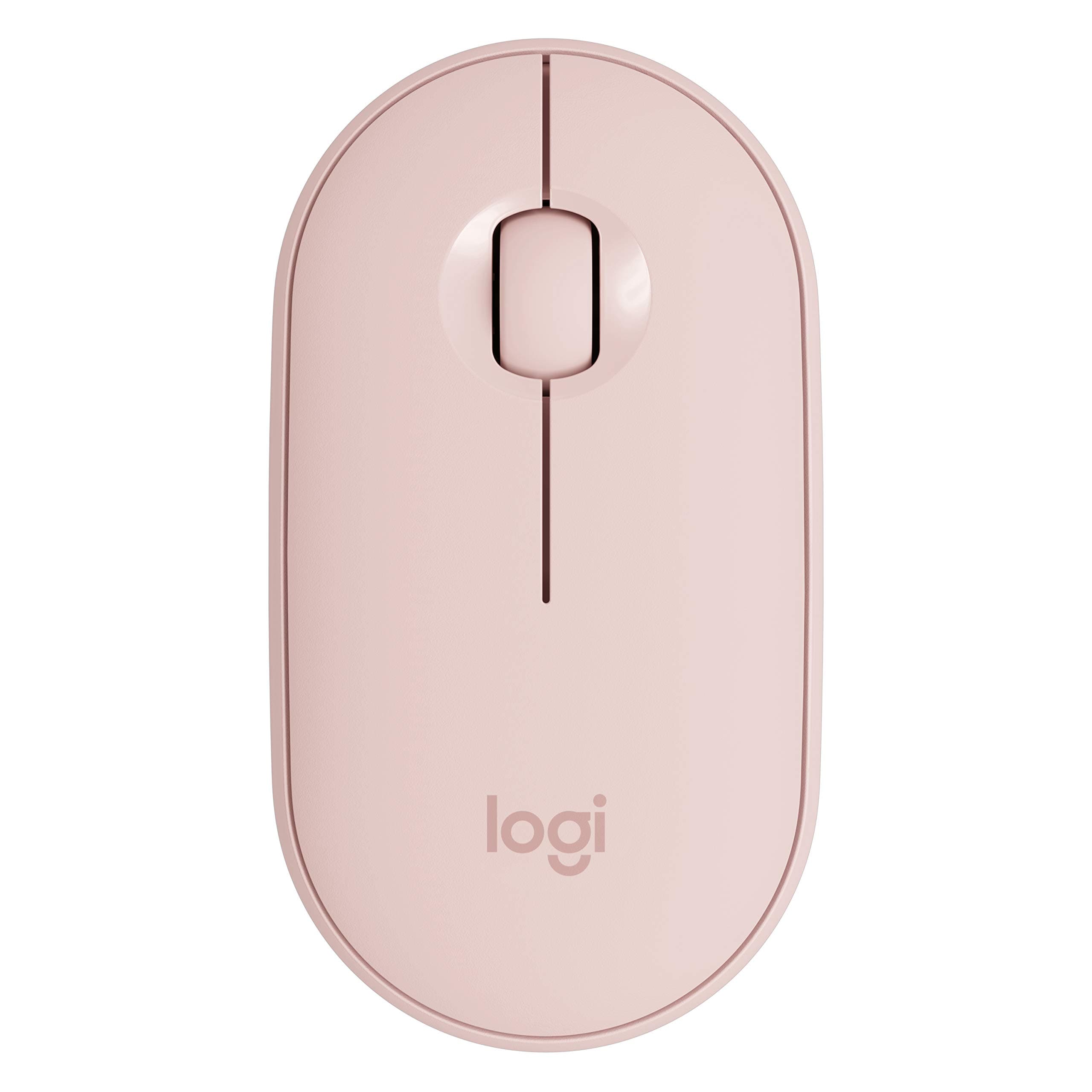 Logitech Pebble Wireless Mouse with Bluetooth or 2.4 GHz Receiver - Rose
