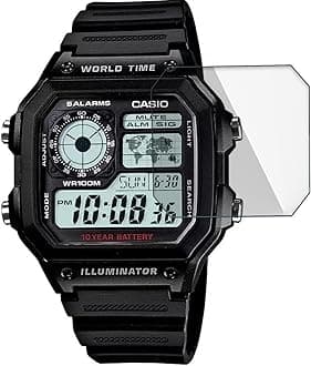 Screen Guard for Casio Watch-AE-1200WH-1AVDF (D097) (3 Pcs.) | 0.33mm Anti Shock Screen Protector | (CASIO-AE-1200WH-1AVDF-D097)
