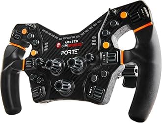 ASETEK Forte Formula Gaming Steering Wheel | Sim Racing Steering Wheel for PC | Premium Steering Wheel Gaming for PC & Simulators | High Precision & Customizable Controls