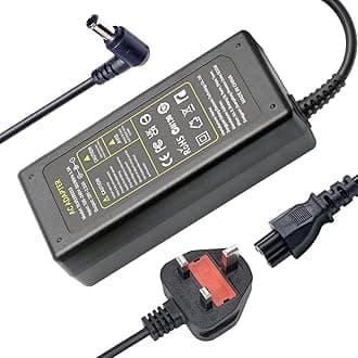 19V Power Supply Adapter Compatible with LG Electronics 19"20"22"23"24"27"29"34" Monitor 22MK600M 22MK400H E2290T E2360T E2350T 27GN950 27GP750 29UM69G 32UN88A 32LH510B 34WP500 Power Cable Charger