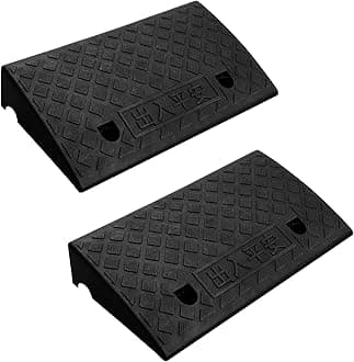 Kerb Ramps 50x27x9cm Wheelchair Ramp NonSlip Steps Heavy Duty Threshold Ramps for Wheelchairs Scooters Motorcycles (2)