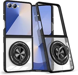 for Samsung Galaxy Z Flip 7 Case,high qualit,Scratch Resistant, Protection,Anti-Skid-Magnetic-with 360° Bracket Function-Black