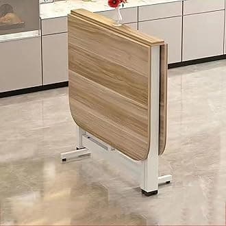 Folding Dining Table, Drop Leaf Dining Table, Extendable Kitchen Table, Space Saving Dining Table, for Kitchen, Bedroom, Living Room (Color : F, Size : 100cm)