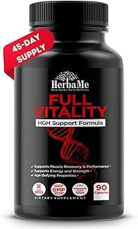 HGH Supplements for Men and Women, 90 Capsules - Naturally Supports Human Growth Hormone, Muscle Building, Muscle Growth Formula, Post Workout Recovery Amino Acid Blend with Colostrum Pills