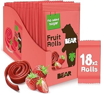 BEAR Fruit Rolls Strawberry 18 x 20g