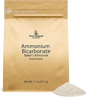 Pure Original Ingredients Ammonium Bicarbonate (11oz) Baker's Ammonia, Traditional Leavening Agent, Food Grade