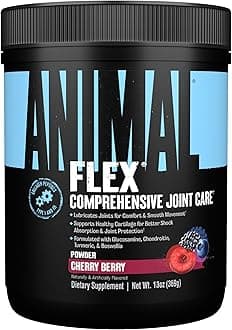 ANIMAL Flex Comprehensive Joint Care - 4 Unique complexes for Joints, Bones, and Cartilage - with Vitamins A and E, glucosamine, Flaxseed Oil, and hyaluronic Acid - Cherry Berry, 369g