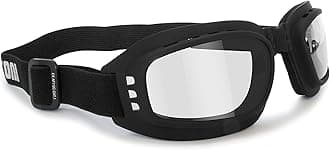 Motorcycle Goggles Riding Padded Glasses Photochromic - Adjustable Strap - Ventilated mod. 112 Motorbike Goggles