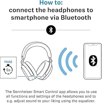 Sennheiser Momentum 4 Wireless Headphones with Bluetooth - with Adaptive Noise Cancelling for Crystal Clear Calls - 60 Hours Battery Life - Adjustable Sound, Lightweight and Foldable - Graphite