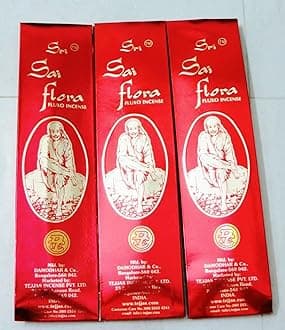 Exclusive Global Sri Sai Flora Incense Sticks 5 x25g Box Pure NaturaI India Religious