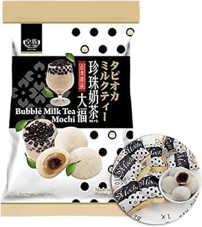 Royal Family Big Mochi, japanese mochi candy dessert rice cake (Bubble Milk Tea, 1 ct)