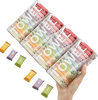 Disposable Compressed Towels, Portable Compressed Towel Tablets, 56Pcs Travel Wash Cloth, Thicker Super Absorbent Wash Cloths for Travel, Face Towel Ideal for Outdoor Camping Hiking (56Pcs)