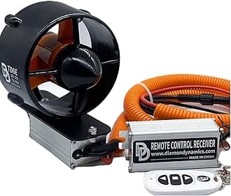 TD6E Underwater Thruster 24V 7KG Thrust 408W Brushless Motor Electric Surfing Fin for Kayak Fishing Boat Paddle Board Underwater Propulsion Package