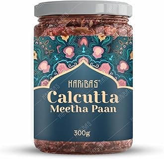 Premium Calcutta Meetha Paan 300gm, Without Supari | Dry Paan Digestive, After-Meal Snack | Sweet Paan Hygienically Packed Traditional Mukhwas, Mouth Freshener