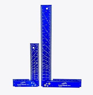 Layout Square Mark II Set of Two 7" & 12" w/Center Finder Bevel Gauge