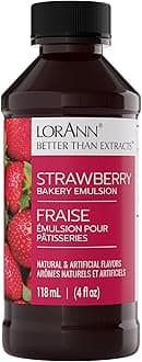 Lorann Oils Bakery Emulsions Natural and Artificial Flavor 4oz-Strawberry, Other, Multicoloured