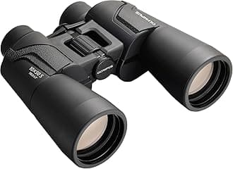 Olympus Binocular 10x50 S - Ideal for Nature Observation, Wildlife, Birdwatching, Sports, Concerts, Black