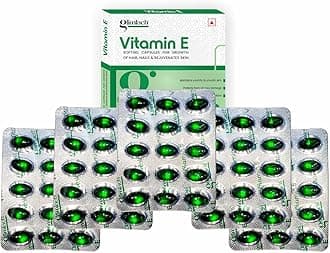 GLIMLACH Vitamin E Capsule for Glowing Face, Skin and Hair Nutrition (15 Capsules Each) (5)