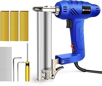 Heavy Duty Electric Staple Nail Gun 2 in 1 Brad Nailer/Stapler/Nailer Tacker - Multifunction Upholstery Staple Gun for Wood Floor Carpet Fence - Household Power Woodworking Tool No Adjustable