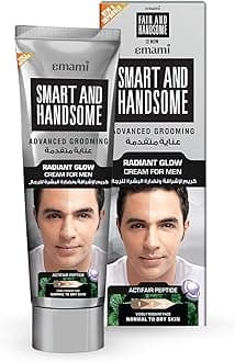 Smart And Handsome Men Radiant Glow Cream – 50g | With Actifair Peptide | Lightweight Moisturising Cream for Radiance & Non-Greasy Feel | Cooling & Refreshing | For Normal to Dry Skin