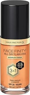 Facefinity 3-in-1 All Day Flawless Liquid Foundation, SPF 20 - 84 Soft Toffee, 30 ml