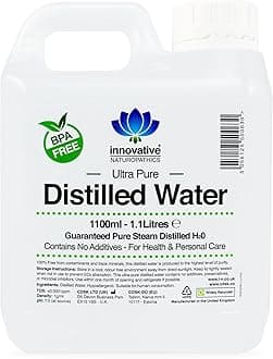 Distilled Water - 100% Pure Steam Distilled H2O - 1100ml (1)
