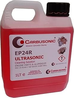 Ultrasonic carburettor cleaning solution 1lt removes dirt and grease from engine parts, tools and motorbike parts 1 litre