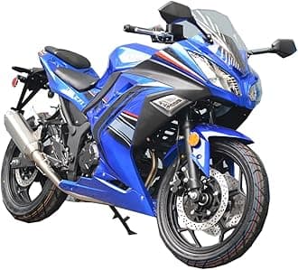 - X-PRO 250cc 6 Speed EFI Fuel Injection Dirt Bike Motorcycle Bike Street Bike Motorcycle Assembled in Crate (Blue)