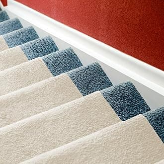 LAMINET Non-Slip Carpet Stair & Floor Protector - Beige, 30' L x 30" W - Durable, Washable Low-Pile Protector for Carpeted Stairs, Floors, High-Traffic Areas, and Entryways