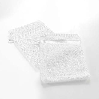 douceur d'intérieur, 2 Washcloths 15 x 21 cm White, 100% Cotton, Tendresse