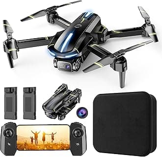 Drone with Camera 1080P HD FPV Foldable Mini Drone for Beginners Kids Adults, Drone with One Key Take Off/Landing, Gesture Selfie, Altitude Hold, 3D Flip, Easy to Fly, 2 Batteries, Toys for Boys Girls