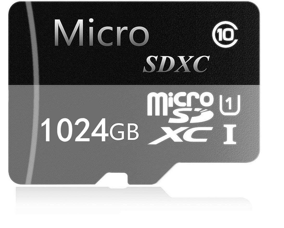 1024GB Micro SD SDXC Card High Speed Class 10 Memory SDXC Card with SD Adapter