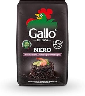 Riso Gallo Nero, Vegan Black Wholegrain Rice, Premium Gourmet Quality with Rich & Nutritious Whole Grain, 500 g (Pack of 1)