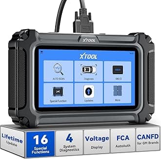 XTOOL D5S OBD2 Scanner with Touchscreen: Code Reader for Cars & Trucks with 16 Resets, Crank Sensor Relearn, Throttle Relearn, EPB, FCA, CAN FD for GM, Engine ABS SRS Transmission Car Diagnostic Tool