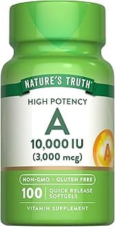Nature's Truth Vitamin A 10000 IU Softgels | 100 Count | Non-GMO & Gluten Free Supplement