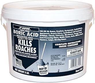 Answer Boric Acid Insecticidal Dust – 5 lbs Bulk Pest Control Dust for Crawling Insects, Long-Lasting Residual and Easy Application