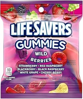 LIFE SAVERS Wild Berries Gummy Candy, 3.22 oz Bags (Pack of 12)