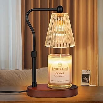 Candle Warmer Lamp with Height Adjustable Timer, Mother's Day Gifts, Vintage Electric Wax Warmer Home Decoration for Scented Candles Jar
