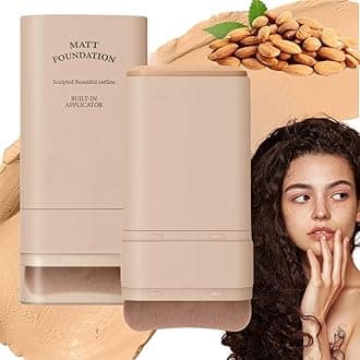 Makeup Multi-Use Full Coverage Concealer Stick,Makeup Found/ation Sti/ck,Cream Foun/dation With Built-In Brush,Flawless Eraser Foundation Sti/ck,Double Head Make-Up St/ick,Durable Cream Found/ation#3