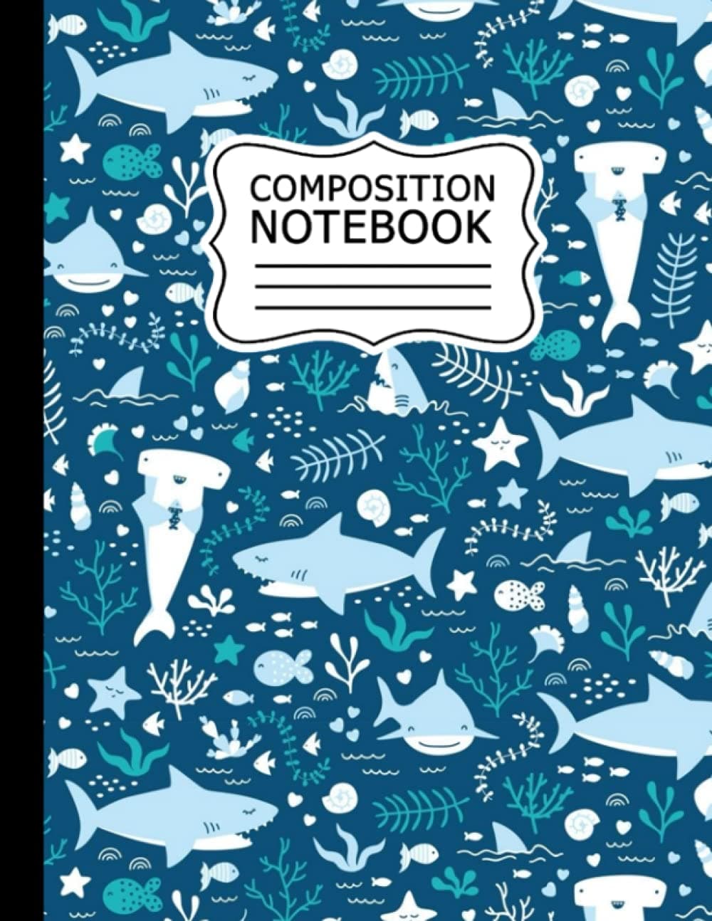 Composition NoteBook: Nifty Ocean Animals Notebook Wide Blank Lined Workbook for Teens Kids Students Girls for Home School College And More... | Cute Nifty Notebook.